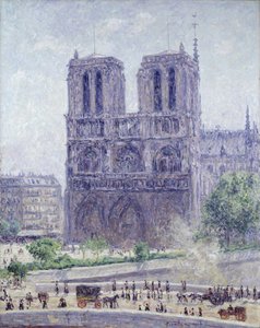 朝日の中のノートルダム 作： Francis Picabia