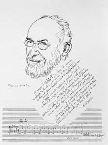 フランスの作曲家、ピアニスト、エリック・サティの肖像 作： Francis Picabia