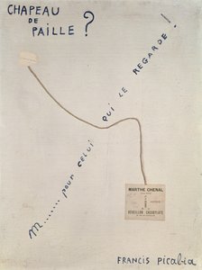 麦わら帽子？ 作： Francis Picabia