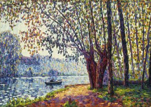 ロウン河畔の晴れた朝（Soleil du Matin au Bord du Loing 作： Francis Picabia