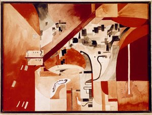 ニューヨークの眺め（水彩画 作： Francis Picabia