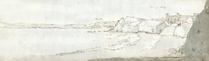 テンビーの港 1678年頃 （紙に水彩、茶インク） 作： Francis Place