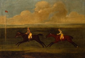 Crop an Iron, Grey Racehorse Beating Faith (オイル)
