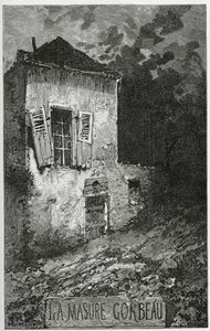 La Masure Gorbeau、19世紀（bw彫刻） 作： Francis & Scott, Henry Fowke