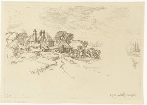 エセックスの農場 エセックス ファーム 作： Francis Seymour Haden (Sir) (signed by artist)