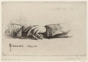 ルステンデ・ハンデン 手を組む エッチング研究（連載タイトル） 作： Francis Seymour Haden (Sir)
