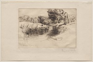 バックウォーター 作： Francis Seymour Haden