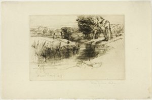バックウォーター 作： Francis Seymour Haden