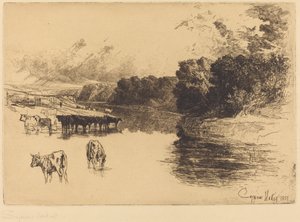 ランカシャー川 作： Francis Seymour Haden