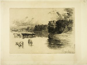 ランカシャー川 作： Francis Seymour Haden