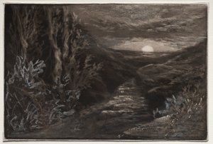 荒れ地の小川。 作： Francis Seymour Haden
