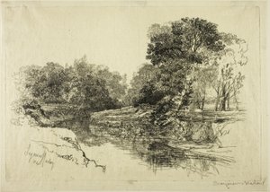 アイルランドの川 作： Francis Seymour Haden