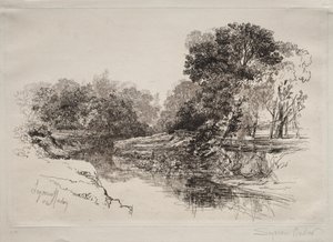 アイルランドの川 作： Francis Seymour Haden