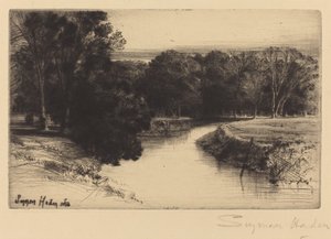 アイルランドの夕日 作： Francis Seymour Haden