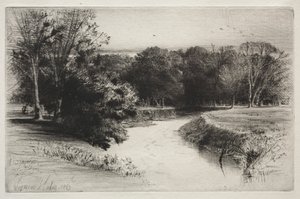 アイルランドの夕日 作： Francis Seymour Haden