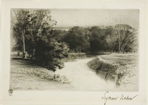 アイルランドの夕日 作： Francis Seymour Haden