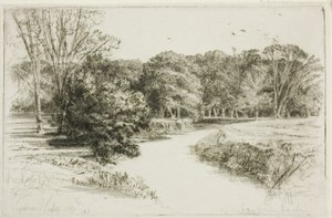 アイルランドの夕日 作： Francis Seymour Haden