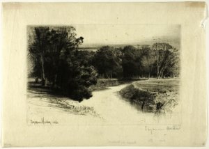 アイルランドの夕日 作： Francis Seymour Haden