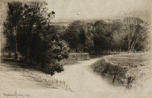 アイルランドの夕日 作： Francis Seymour Haden