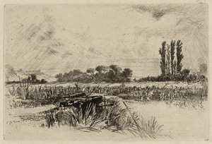 水の草原 作： Francis Seymour Haden