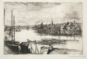 バターシーリーチ、1843年。 作： Francis Seymour Haden