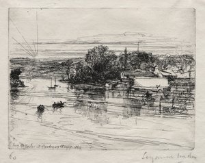 カーディガン橋 作： Francis Seymour Haden