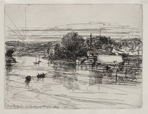 カーディガンブリッジ、1864年。 作： Francis Seymour Haden