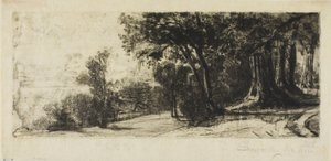 早朝、リッチモンド公園 作： Francis Seymour Haden