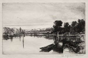 エガム、1859年。 作： Francis Seymour Haden