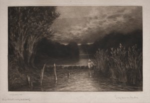 グレイリングフィッシング 作： Francis Seymour Haden
