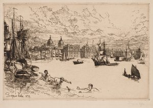 グリニッジ 作： Francis Seymour Haden