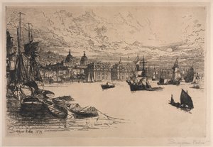グリニッジ 作： Francis Seymour Haden