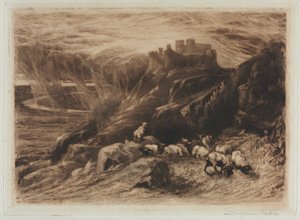 Harlech A Second Plate、1880。 作： Francis Seymour Haden