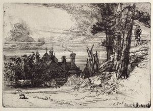 ウィレスリーのホースリーズハウス 作： Francis Seymour Haden
