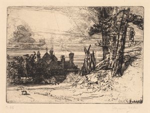 ウィレスリーのホースリーの家 作： Francis Seymour Haden