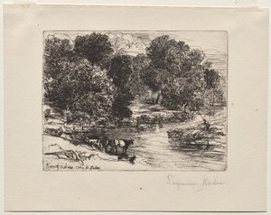 に向かって 作： Francis Seymour Haden
