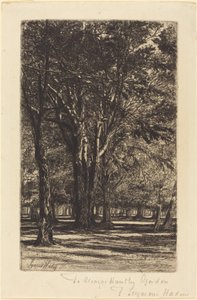 ケンジントン ガーデンズ (大皿) 作： Francis Seymour Haden