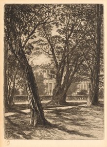 ケンジントンガーデンズ、No。1小皿、1859。 作： Francis Seymour Haden