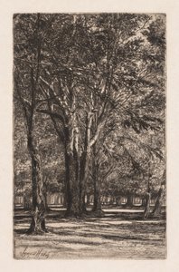 ケンジントン ガーデンズ、No. 2 (The Large Plate) 作： Francis Seymour Haden
