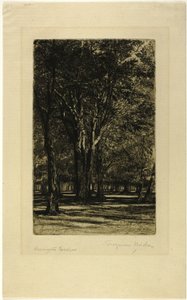 Kensington Gardens, No. II (大皿) 作： Francis Seymour Haden