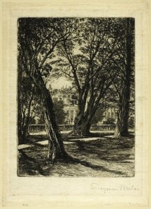 Kensington Gardens, No. I (小皿) 作： Francis Seymour Haden