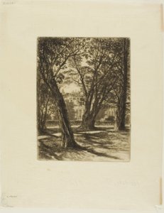Kensington Gardens, No. I (小皿) 作： Francis Seymour Haden