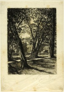 Kensington Gardens, No. I (小皿) 作： Francis Seymour Haden