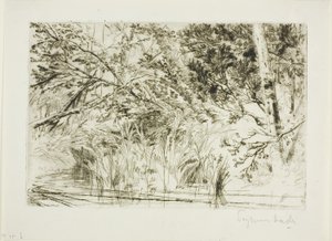 小川の口 No. II 作： Francis Seymour Haden
