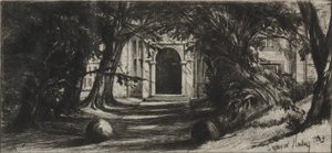 ミットンホール、1859年。 作： Francis Seymour Haden