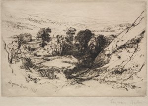 ナイン バロウ ダウン 作： Francis Seymour Haden