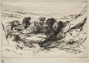 ナイン バロウ ダウン 作： Francis Seymour Haden