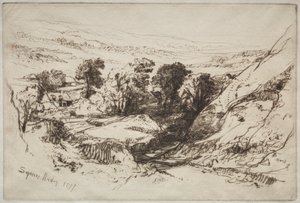 ナイン バロウ ダウン 作： Francis Seymour Haden