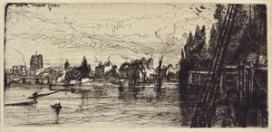 古いチェルシー教会 作： Francis Seymour Haden