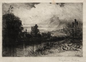 テストでは、1859。 作： Francis Seymour Haden